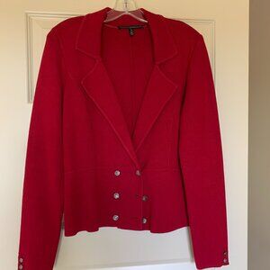 White House Black Market Red Blazer